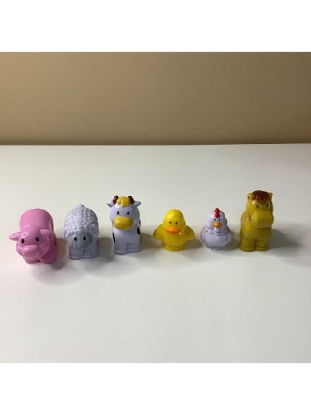 Happyland Plastic Farm Animals Bundle Of 6pcs, Used